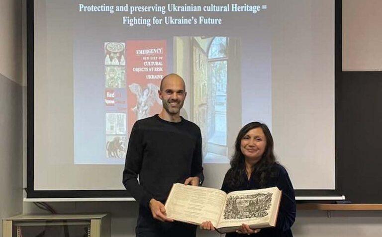 Лекція “Protecting and preserving Ukrainian cultural Heritage = Fighting for Ukraine’s Future” директорки Музею книги і друкарства України Валентини Бочковської